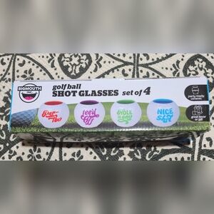 BigMouth Inc. Golf Ball Novelty Shot Glasses, 4-Piece Set New